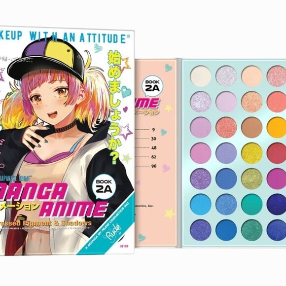 Rude Cosmetics - Japanese Manga Anime 35 Pressed Pigment Eyeshadow Palette - Picture 1 of 14